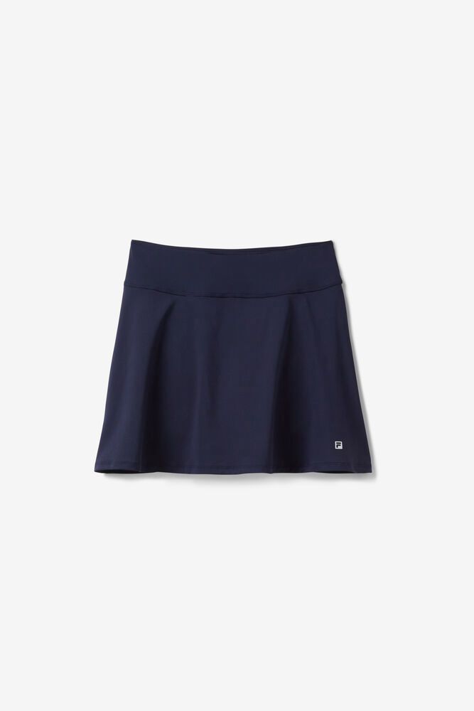 Fila Foundations Long Flirty Skirts Navy - Womens - 74382QVSE